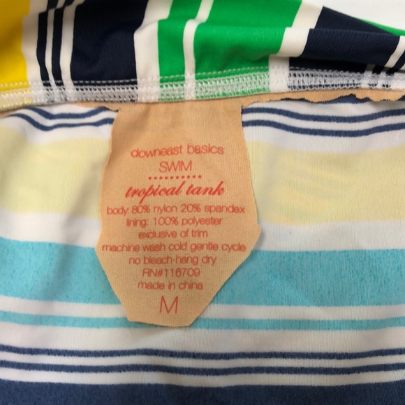 Cute striped tankini Sz M (top) Sz L (bottoms) - Picture 6 of 6
